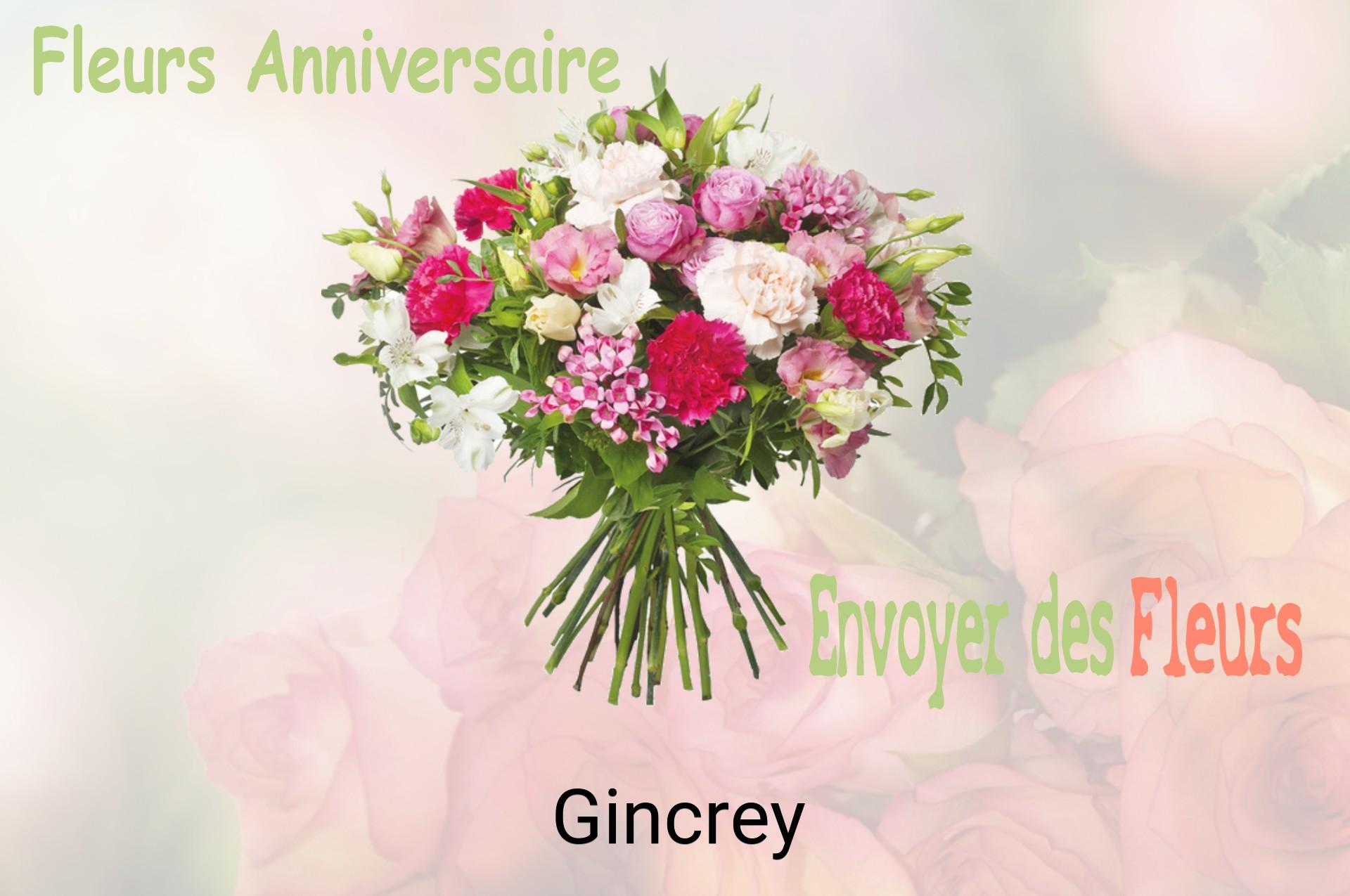 Bouquet de fleurs d’anniversaire livré à Gincrey