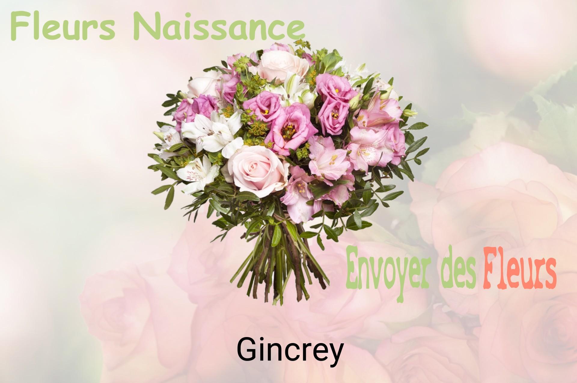 Bouquet de fleurs de naissance livré à Gincrey